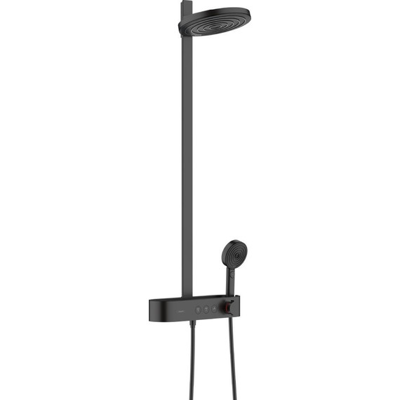 Душевая стойка с термостатом Hansgrohe Pulsify S Showerpipe 260 2jet 24240670, черный матовый - фото 