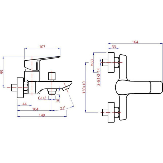 Набор смесителей 3 в 1 для ванны с коротким изливом Paini Viva Style P4CRSET3 - фото 8