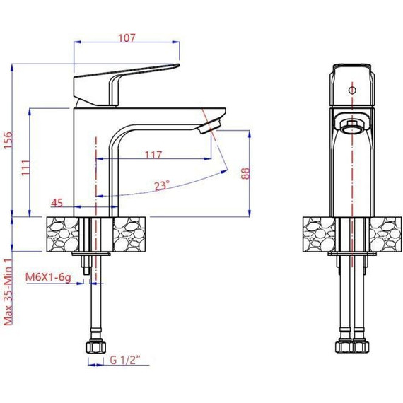 Набор смесителей 3 в 1 для ванны с коротким изливом Paini Viva Style P4CRSET3 - фото 7