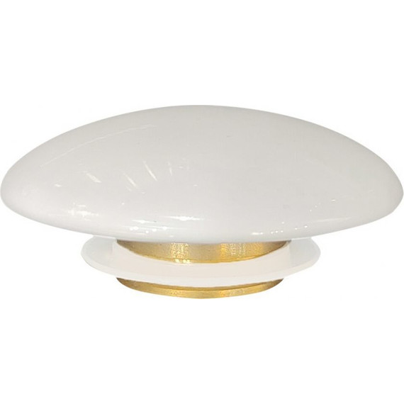 Декоративная крышка на слив для раковины Abber AC0014, белый - фото 2