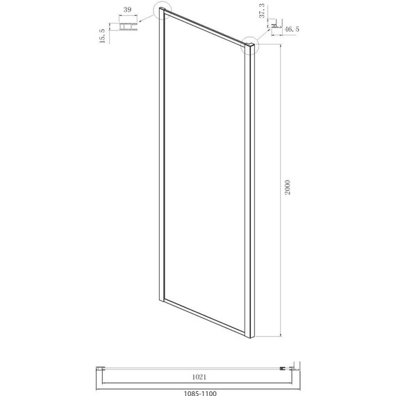 Душевое ограждение Ambassador Forsa 120x110 см 17022218ABB-110ABB, чёрный/тонированное - фото 8