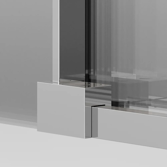 Душевое ограждение Ambassador Intense 160x90 см 110021105IX-90IX (стекло 8 мм) хром/прозрачное - фото 5