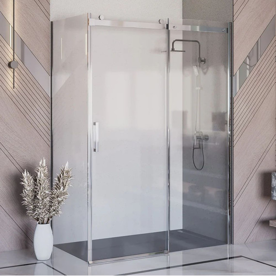 Душевое ограждение Ambassador Benefit 150x120 см 19021104HX-120HX (стекло 8 мм) хром/прозрачное - фото 2