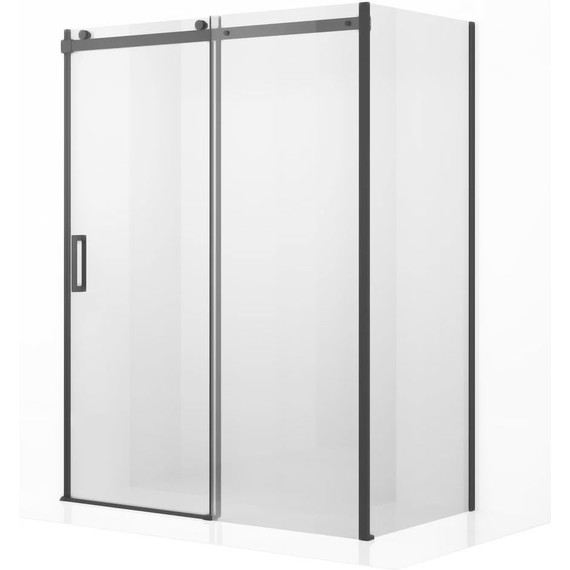 Душевое ограждение Ambassador Benefit 160x120 см 19021205HB-120HB (стекло 8 мм) чёрный/прозрачное - фото 