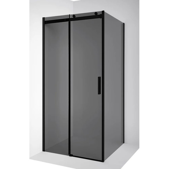 Душевое ограждение Ambassador Benefit 120x100 см 19022201HBB-100HBB (стекло 8 мм) чёрный/тонированное - фото 