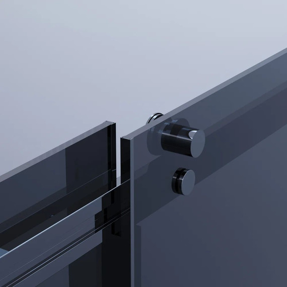 Душевое ограждение Ambassador Benefit 130x80 см 19022202HBB-80HBB (стекло 8 мм) чёрный/тонированное - фото 5