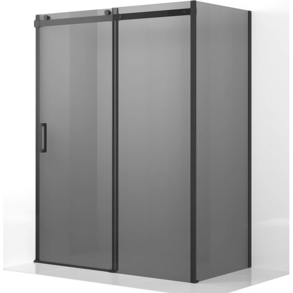 Душевое ограждение Ambassador Benefit 150x80 см 19022204HBB-80HBB (стекло 8 мм) чёрный/тонированное - фото 