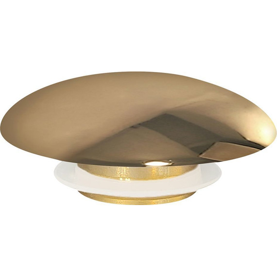 Декоративная крышка на слив для раковины Abber AC0014GG, золото - фото 2