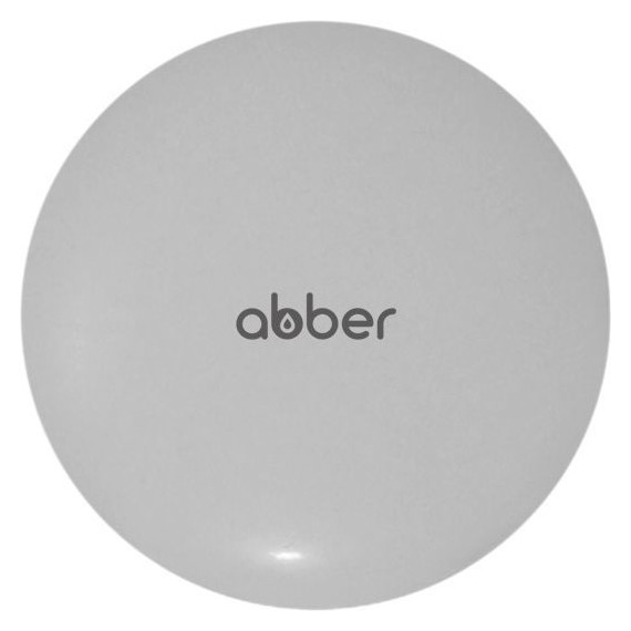 Декоративная крышка на слив для раковины Abber AC0014MLG, светло-серый матовый - фото 