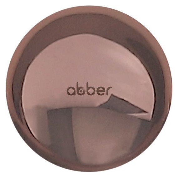 Декоративная крышка на слив для раковины Abber AC0014RG, розовое золото - фото 