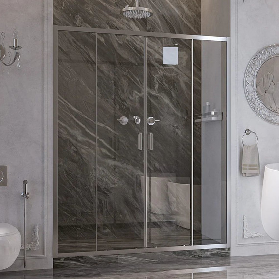 Душевая дверь Ambassador Forsa 180 см 17021113AX, хром/прозрачное - фото 2