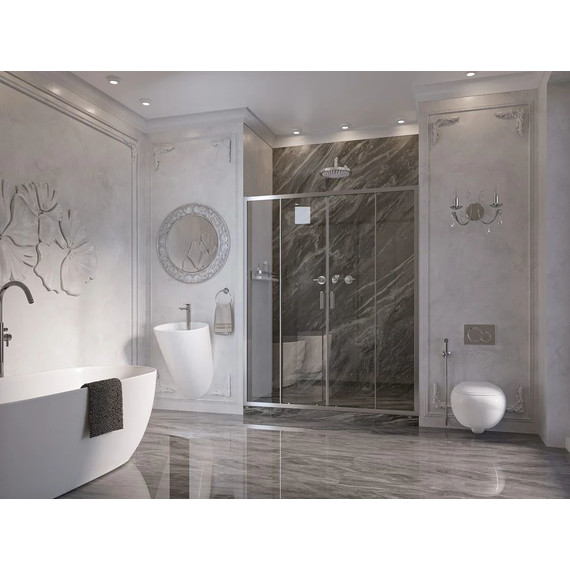 Душевая дверь Ambassador Forsa 180 см 17021113AX, хром/прозрачное - фото 3