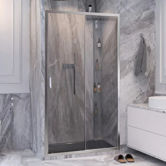 Душевая дверь Ambassador Forsa 110 см 17021117AX, хром/прозрачное - фото 