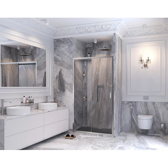 Душевая дверь Ambassador Forsa 100 см 17021116AX, хром/прозрачное - фото 2