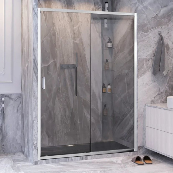 Душевая дверь Ambassador Forsa 130 см 17021119AX, хром/прозрачное - фото 2