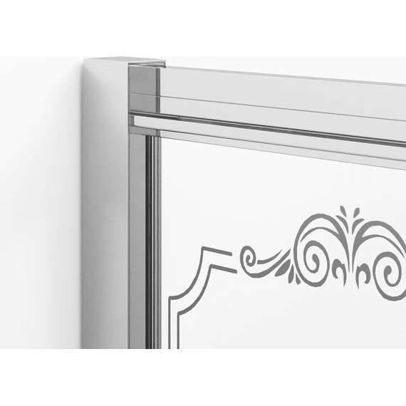 Душевое ограждение Ambassador Royal 90x90 см 18015106, хром/белое - фото 4