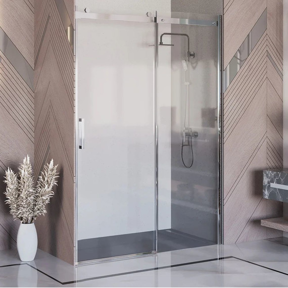 Душевая дверь Ambassador Benefit 150 см 19021104HX (стекло 8 мм) хром/прозрачное - фото 2
