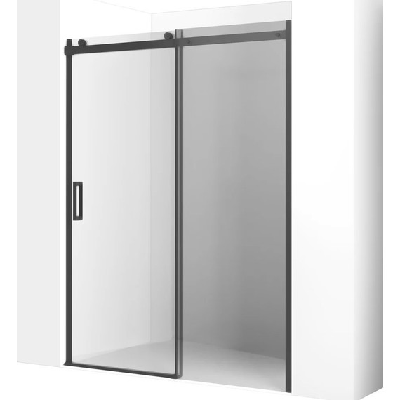 Душевая дверь Ambassador Benefit 160 см 19021205HB (стекло 8 мм) чёрный/прозрачное - фото 
