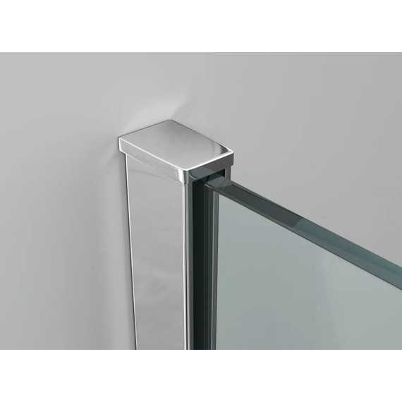 Душевая перегородка Ambassador Walk-in 120 см 15031104 с кронштейном (стекло 8 мм) хром/прозрачное - фото 6