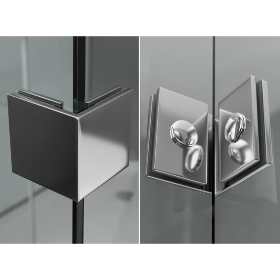 Душевая перегородка Ambassador Walk-in 120 см 15031108 с кронштейном (стекло 8 мм) хром/прозрачное - фото 6