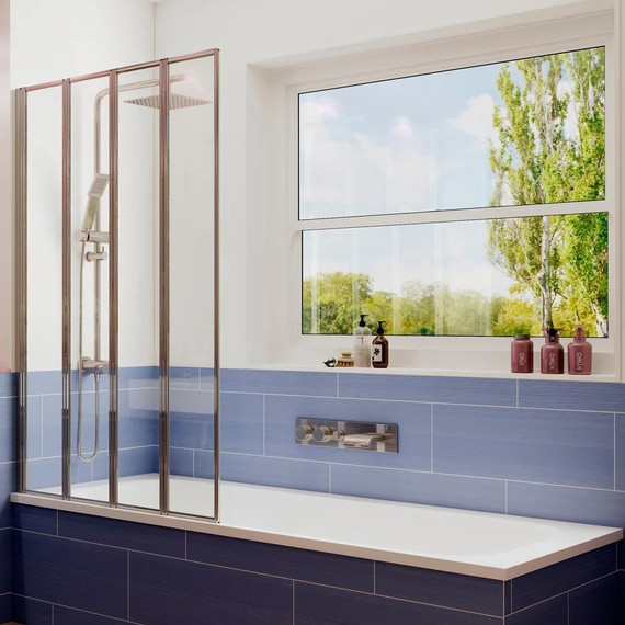 Шторка для ванны Ambassador Bath Screens 900х1400 мм 16041110L L, хром/прозрачное - фото 2