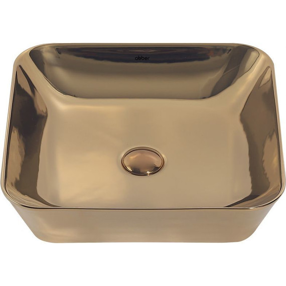 Раковина-чаша Abber Rechteck 43 см AC2205GG, золото - фото 3