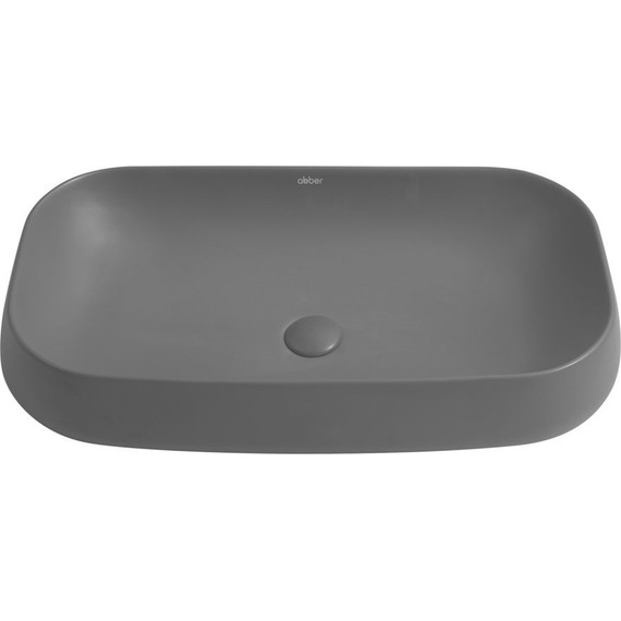 Раковина-чаша Abber Rechteck 71 см AC2210MG, серый матовый - фото 2