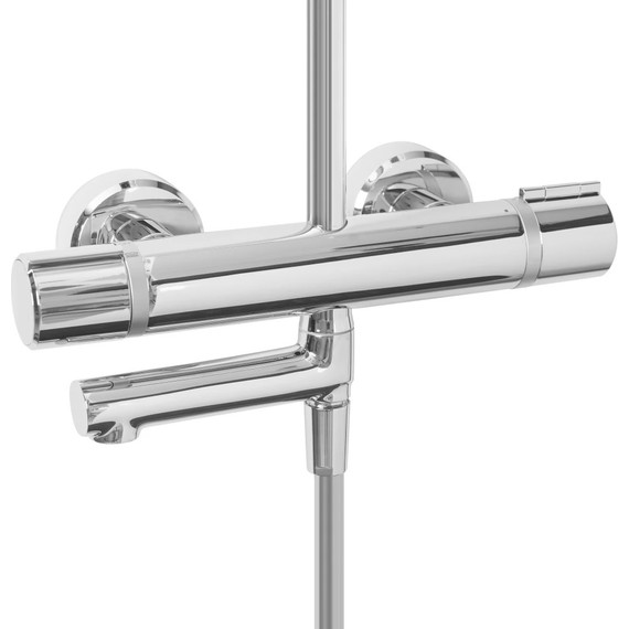 Душевая стойка с термостатом Jacob Delafon Atom E26238-CP - фото 4