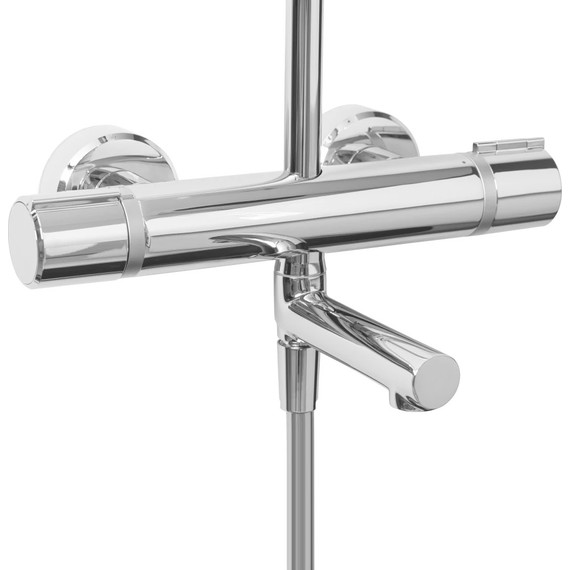 Душевая стойка с термостатом Jacob Delafon Atom E26238-CP - фото 5