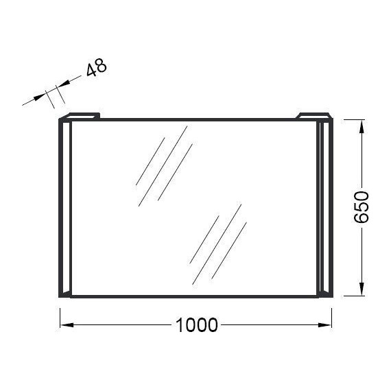 Зеркало Jacob Delafon Reve Led 100 см EB576-NF - фото 3