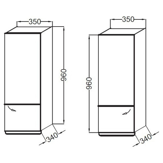 Шкаф подвесной Jacob Delafon Odeon Up 35 см L EB893G-E10, квебекский дуб - фото 2
