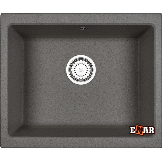 Кухонная мойка Emar EMQ-1555.P, оникс, Цвет производителя: оникс - фото 