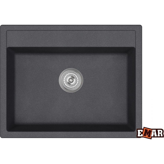Кухонная мойка Emar EMQ-1640.Q, морион, Цвет производителя: морион - фото 