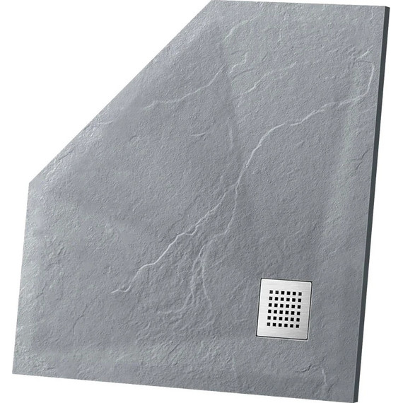 Поддон каменный Vincea 100х100 см VST-4SP1010G, серый - фото 3