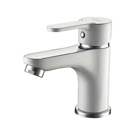 Смеситель для раковины Ledeme L1003W, белый - фото 