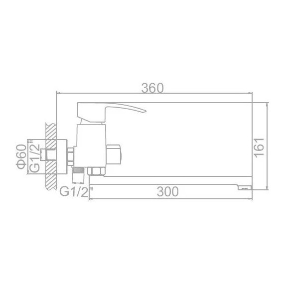 Смеситель для ванны Ledeme L2243 - фото 3