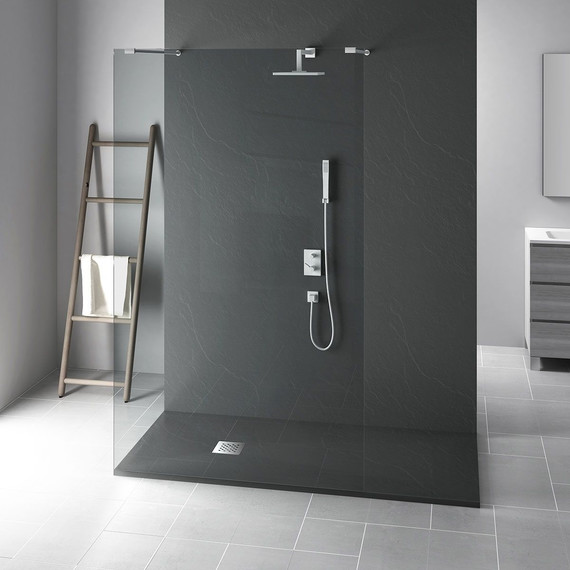 Поддон каменный Vincea 100х90 см VST-4SR9010A, антрацит - фото 2