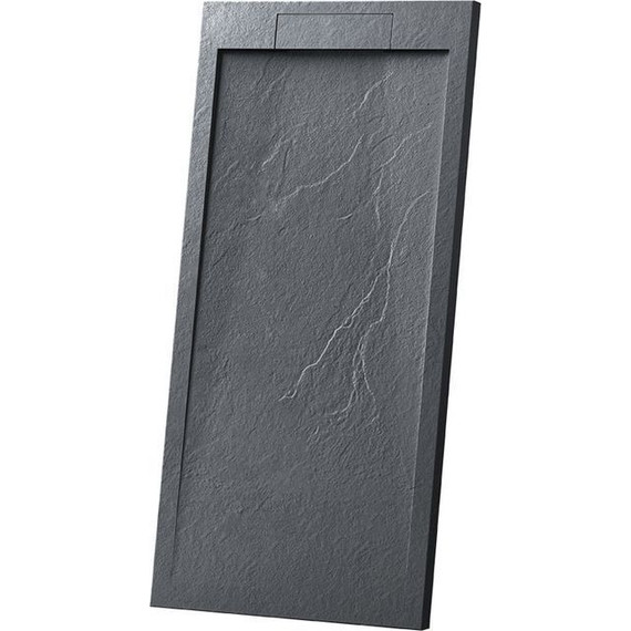 Поддон каменный Vincea 120х90 см VST-4SRL9012A, антрацит - фото 