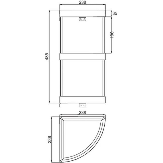 Полка угловая Potato 24 см P331-3 - фото 2