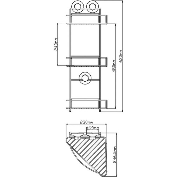 Полка угловая Potato 23 см P7931-3 - фото 3