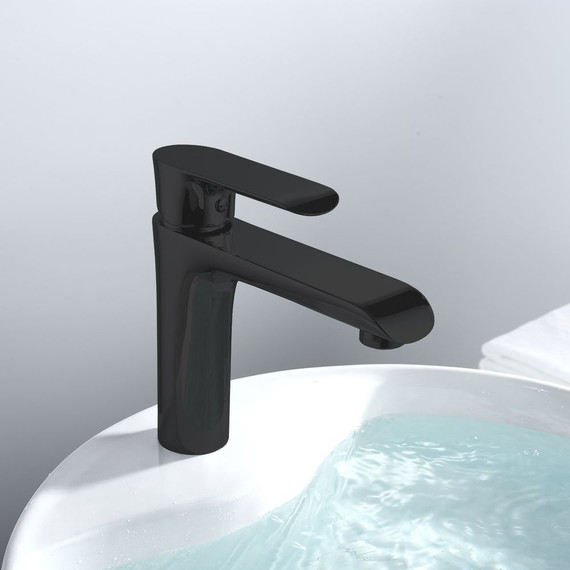 Смеситель для раковины Vincea Esse VBF-1E1MB, черный матовый - фото 2