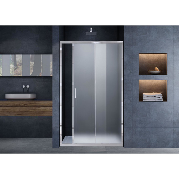 Душевая дверь Vincea Alpha 120 см VDS-3AL120MT, хром/текстурное - фото 2
