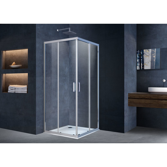 Душевое ограждение Vincea Alpha 100x100 см VSS-3AL100CL, хром/прозрачное - фото 2