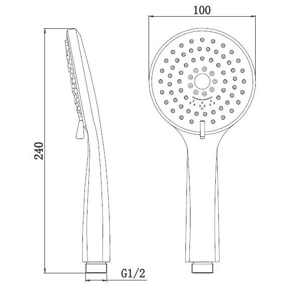 Смеситель для душа BelBagno Nova с душевым гарнитуром, сатин - фото 7