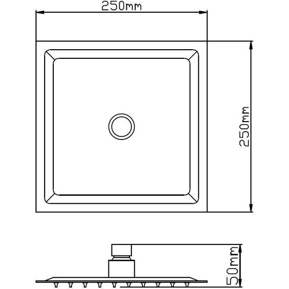Верхний душ Potato 25 см P104-25 - фото 7