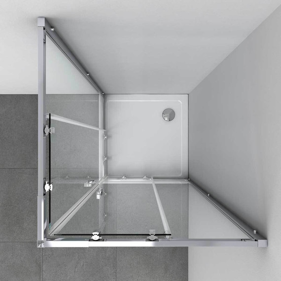 Душевое ограждение Vincea Rapid 90-100x90-100 см VSS-3R90/10MT, хром/текстурное - фото 2