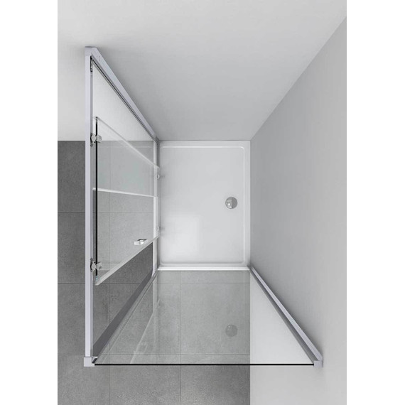 Душевое ограждение Vincea Alpha 150x90 см VSR-3AL9015MT, хром/текстурное - фото 5