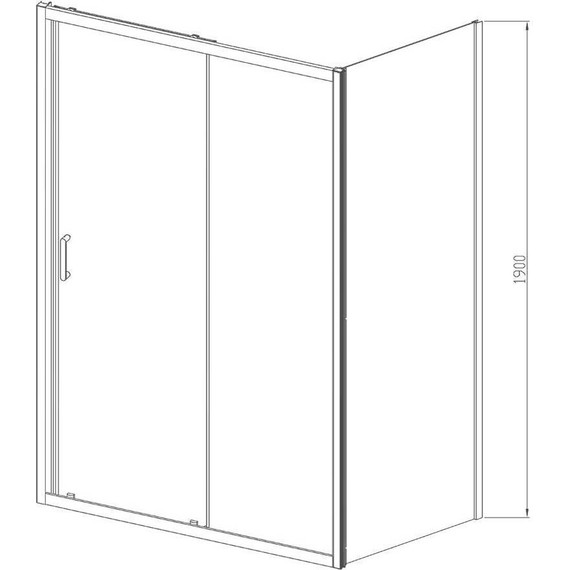 Душевое ограждение Vincea Alpha 150x90 см VSR-3AL9015MT, хром/текстурное - фото 7