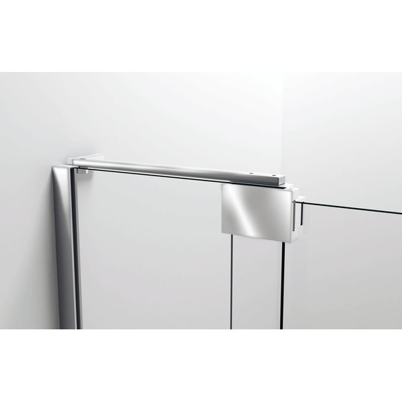 Душевая дверь Vincea Extra 100-110 см VDP-1E1011CLB (стекло 8 мм), черный/прозрачное - фото 3