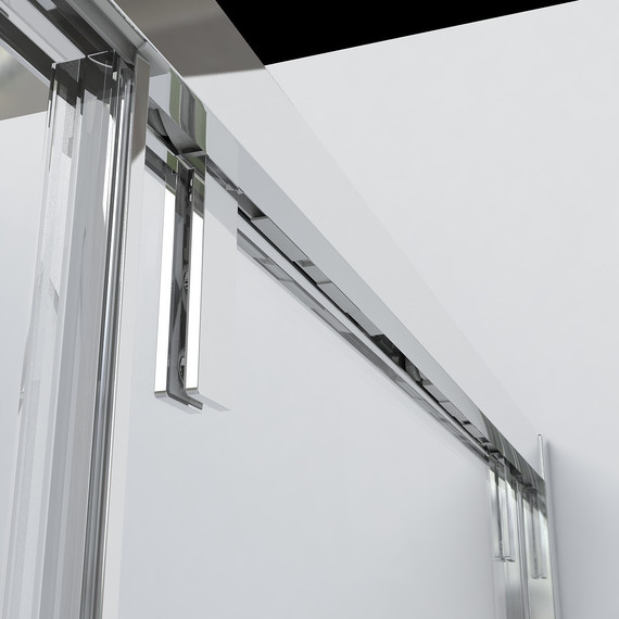 Душевое ограждение Vincea Lugano 150x100 см VSR-1L1015CL-1 (стекло 8 мм), хром/прозрачное - фото 2